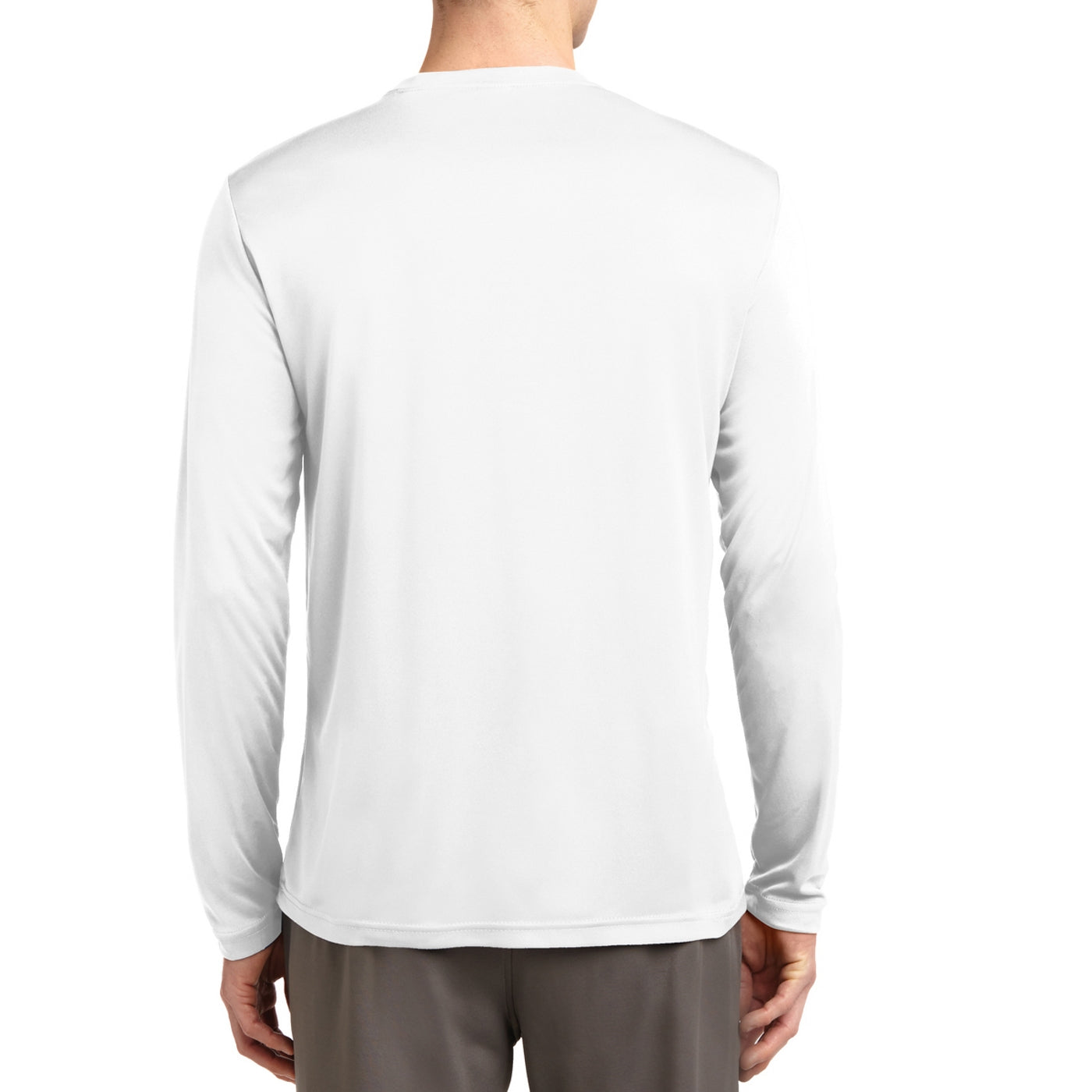 Men's Long Sleeve PosiCharge Competitor Tee - White