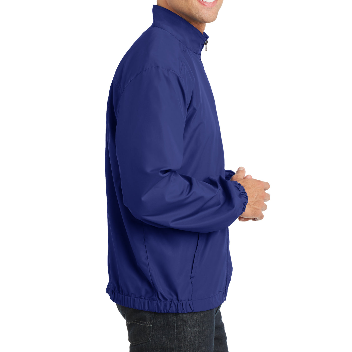 Men's Essential Jacket - Mediterranean Blue - Side