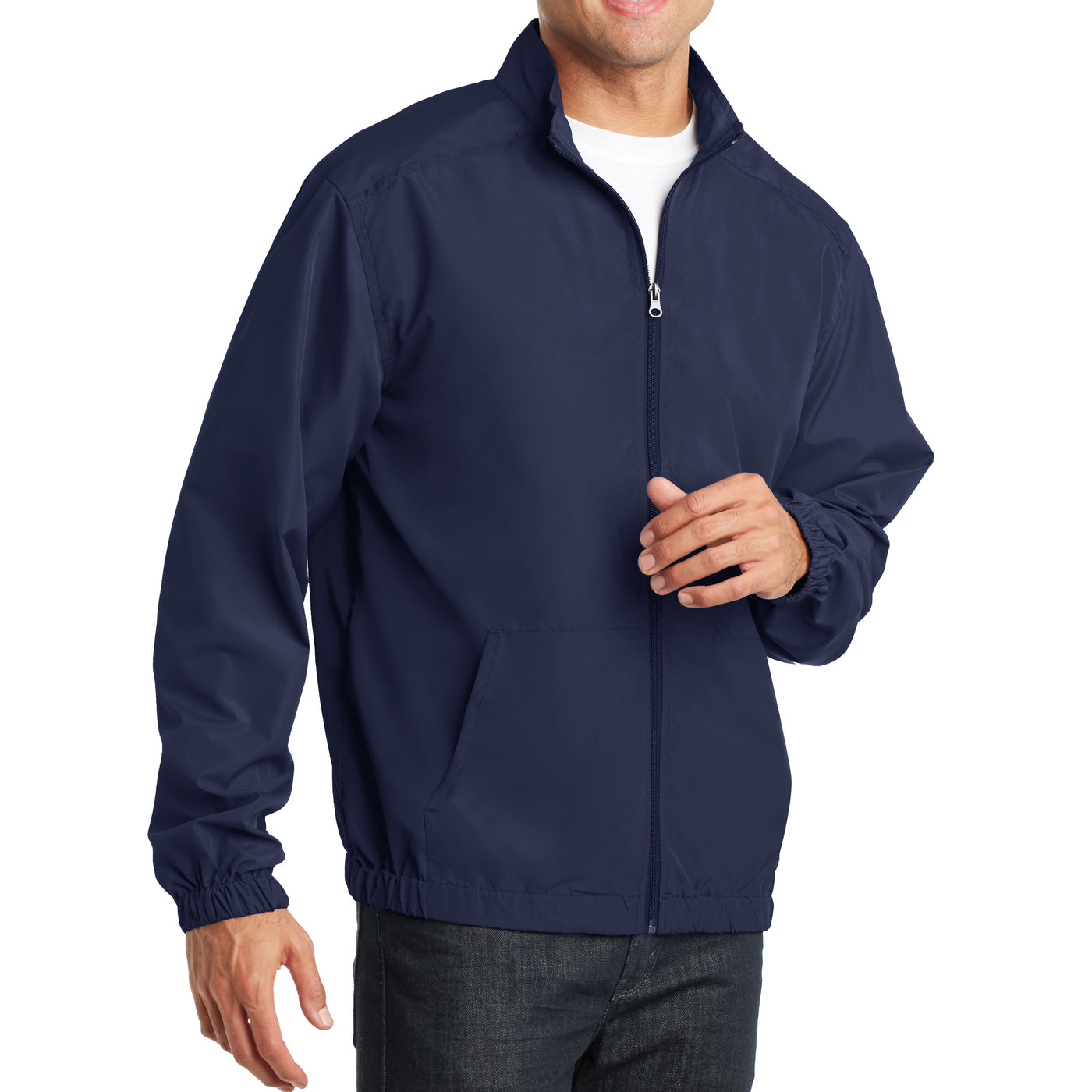 Men's Essential Jacket - True Navy - Side