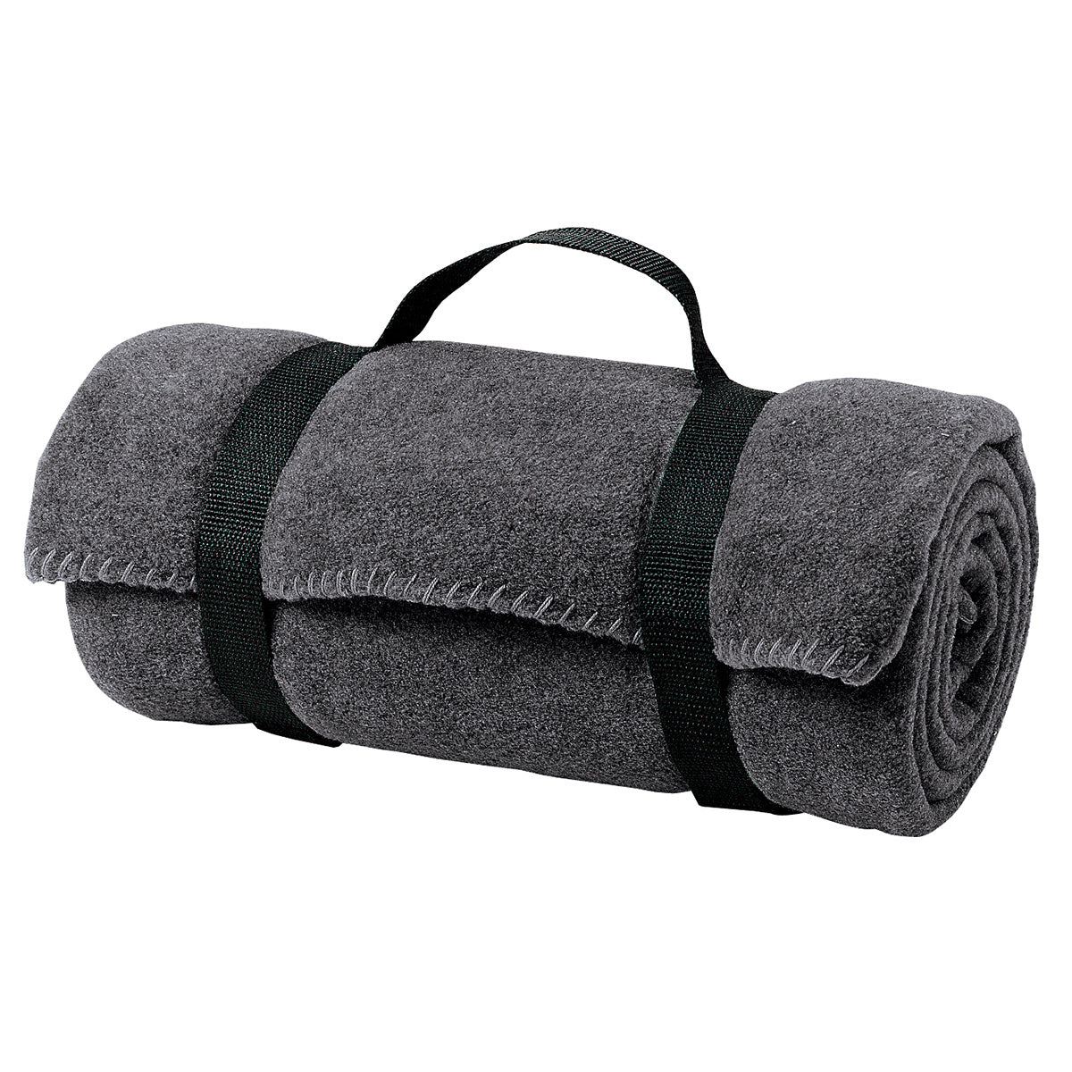 Value Fleece Blanket with Strap Midnight Heather