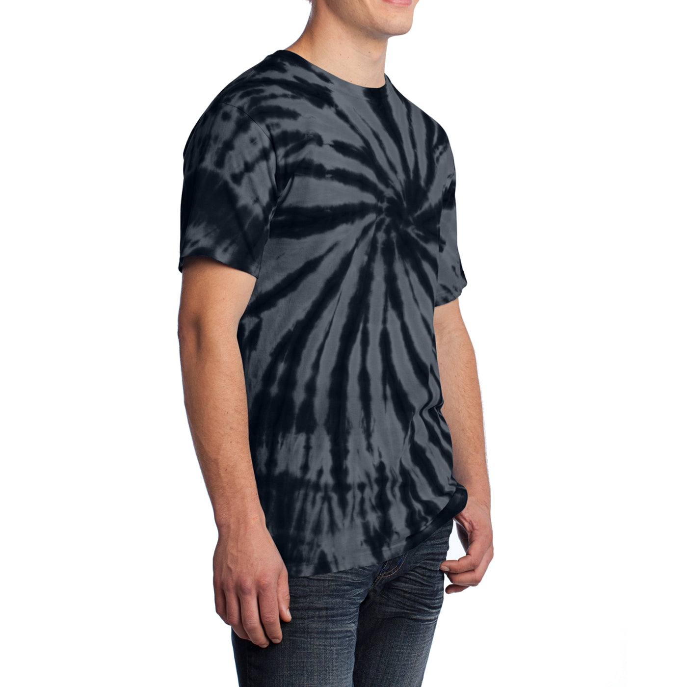 Men's Tie-Dye Tee - Black - Side