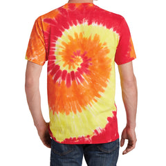Men's Tie-Dye Tee - Blaze Rainbow - Back