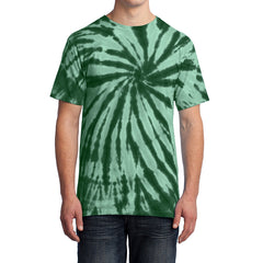 Men's Tie-Dye Tee - Forest Green - Front