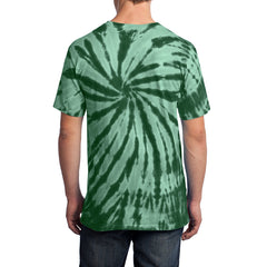 Men's Tie-Dye Tee - Forest Green - Back