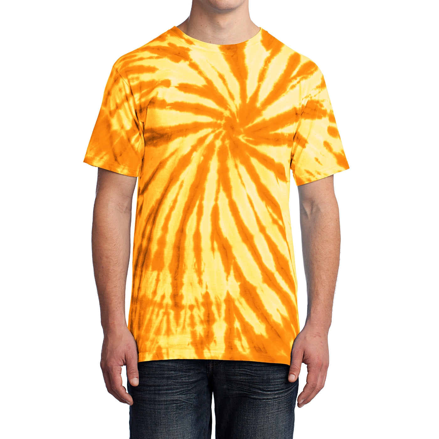 Men's Tie-Dye Tee -Gold - Front