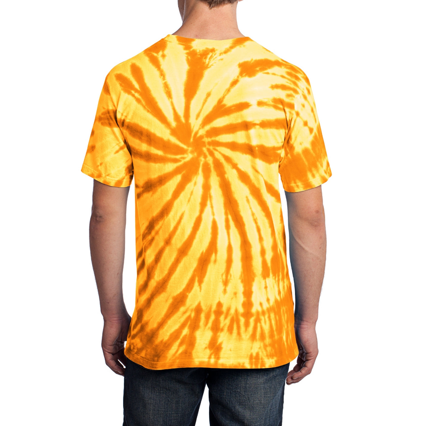 Men's Tie-Dye Tee -Gold - Back