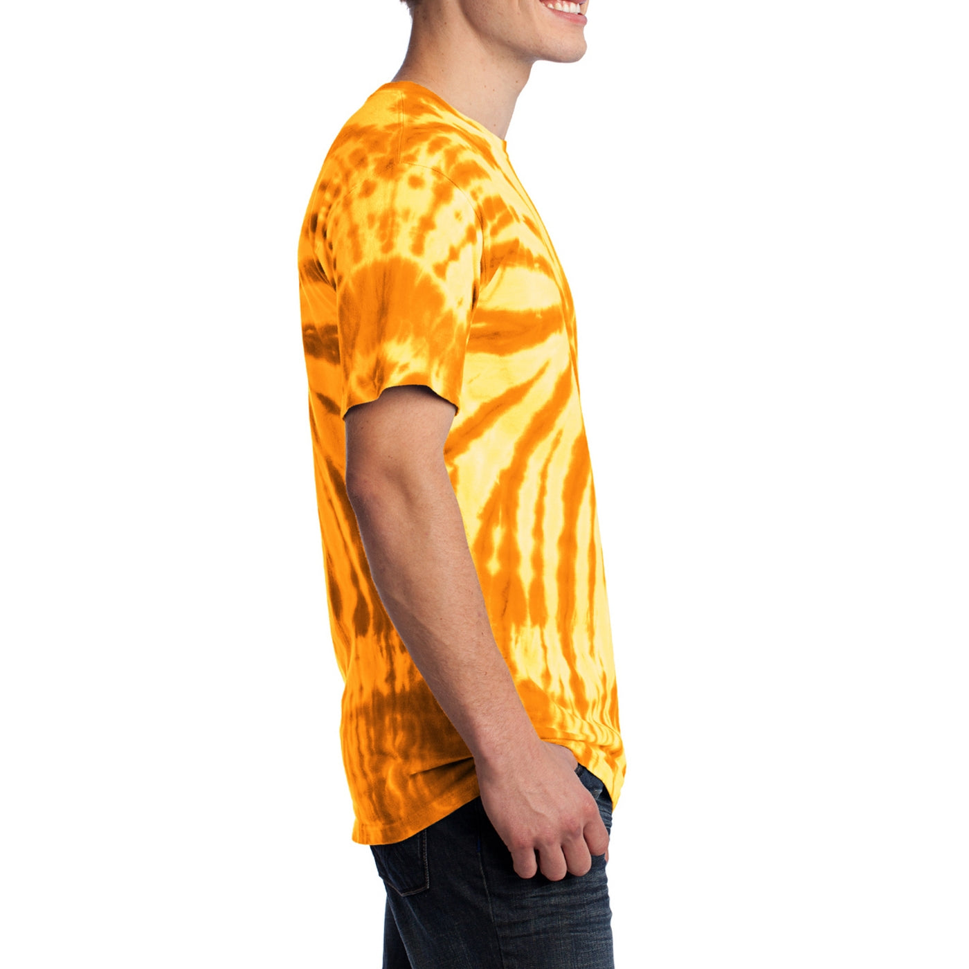 Men's Tie-Dye Tee -Gold - Side
