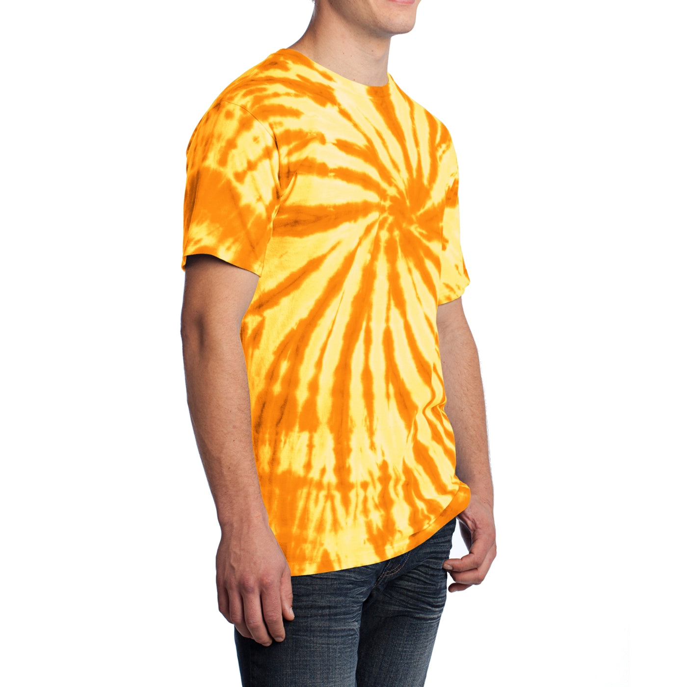 Men's Tie-Dye Tee -Gold - Side