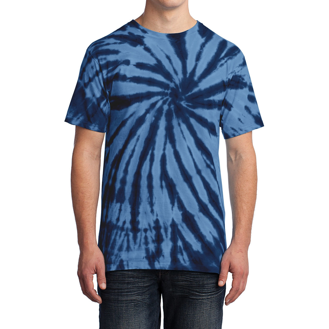Men's Tie-Dye Tee - Navy - Front
