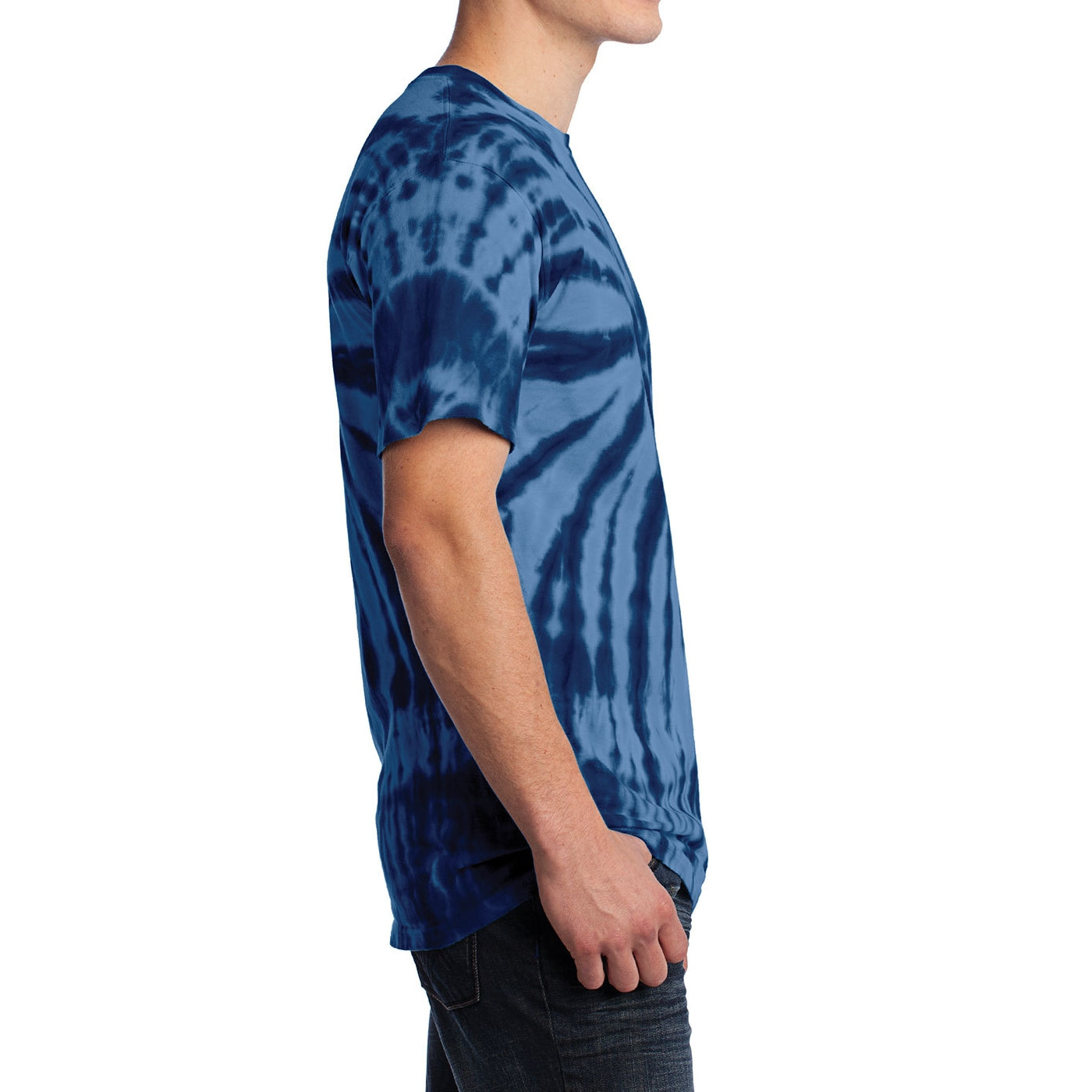 Men's Tie-Dye Tee - Navy - Side