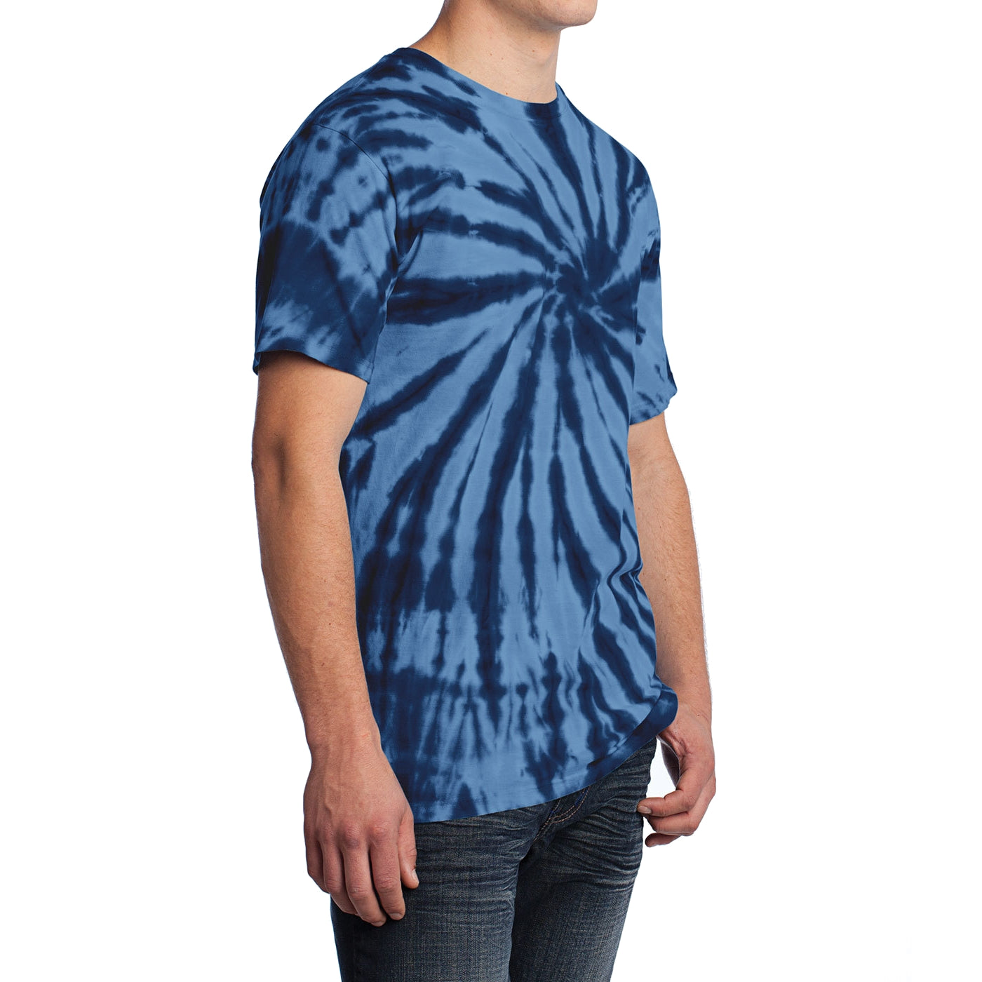 Men's Tie-Dye Tee - Navy - Side