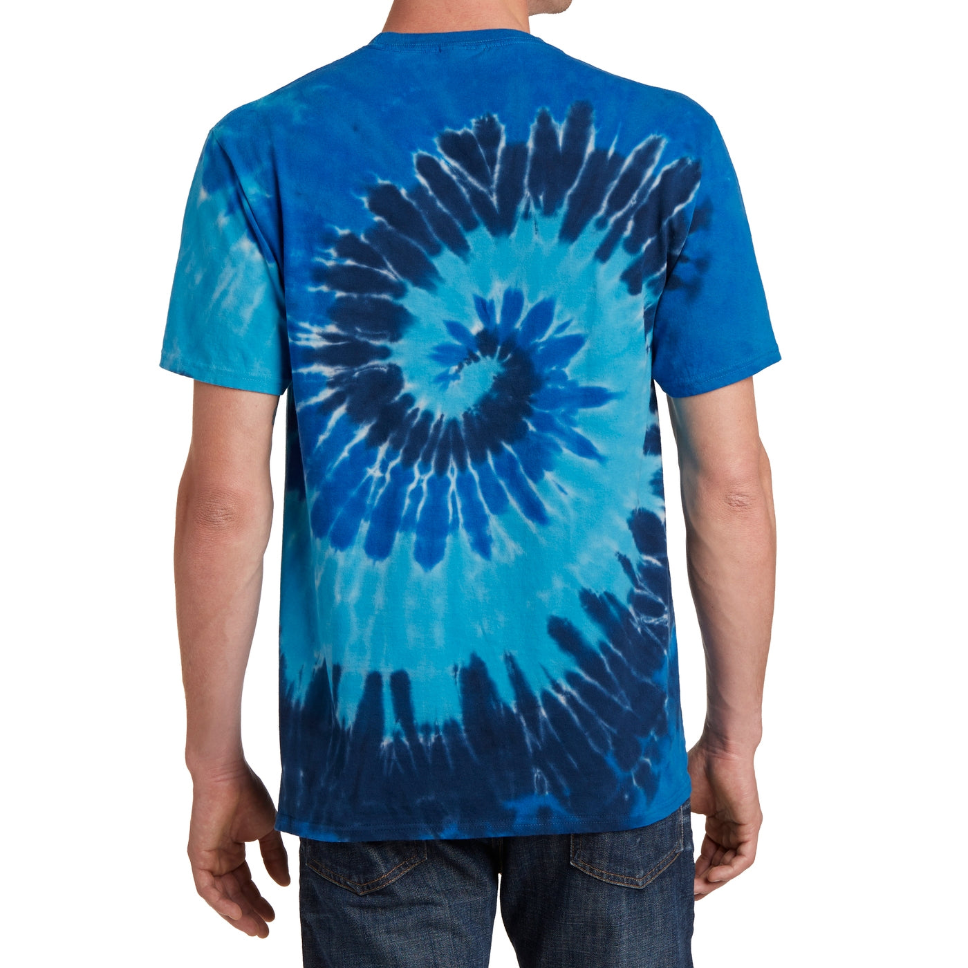 Men's Tie-Dye Tee - Ocean Rainbow - Back