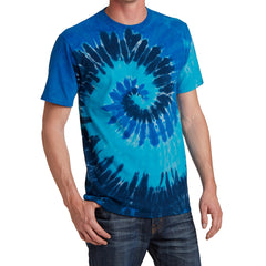 Men's Tie-Dye Tee - Ocean Rainbow - Side