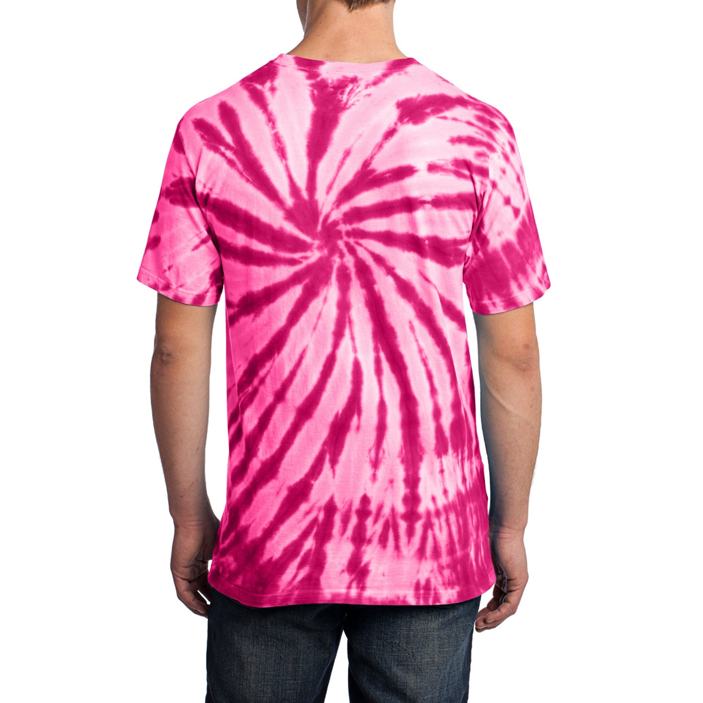 Men's Tie-Dye Tee - Pink - Back