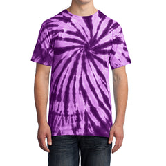 Men's Tie-Dye Tee -  Purple - Front