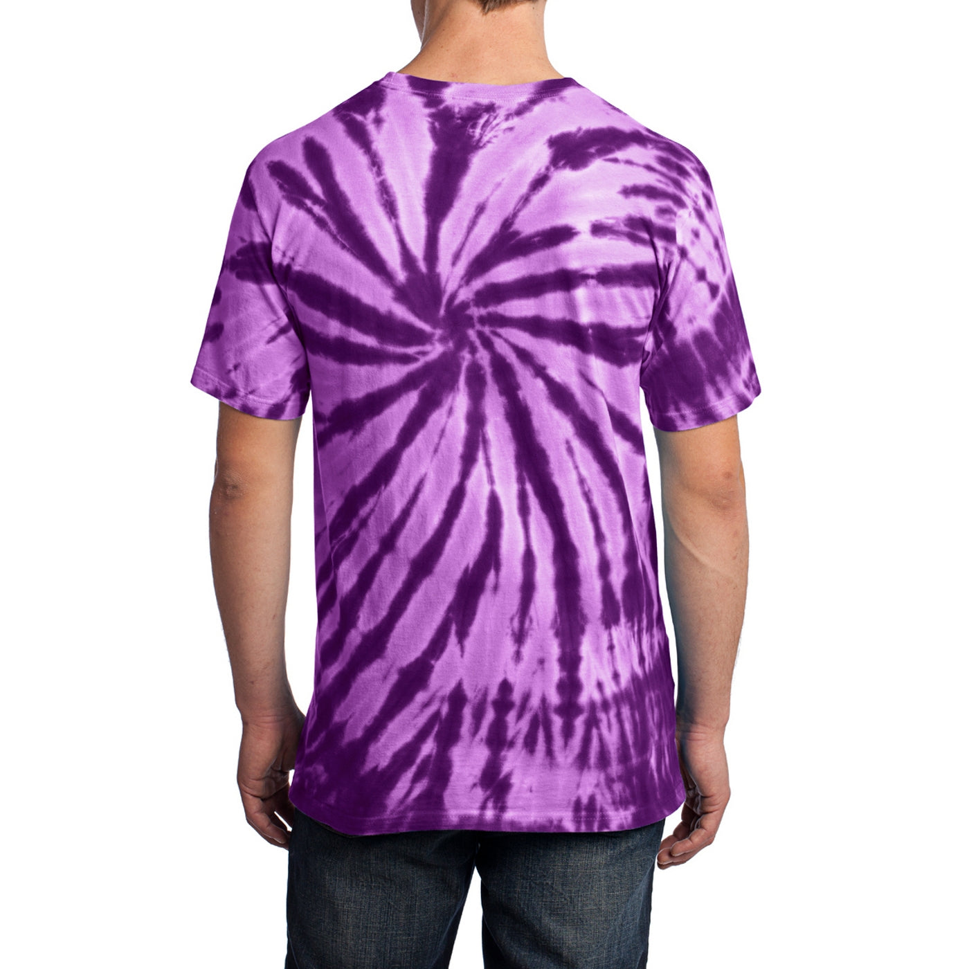 Men's Tie-Dye Tee - Purple - Back