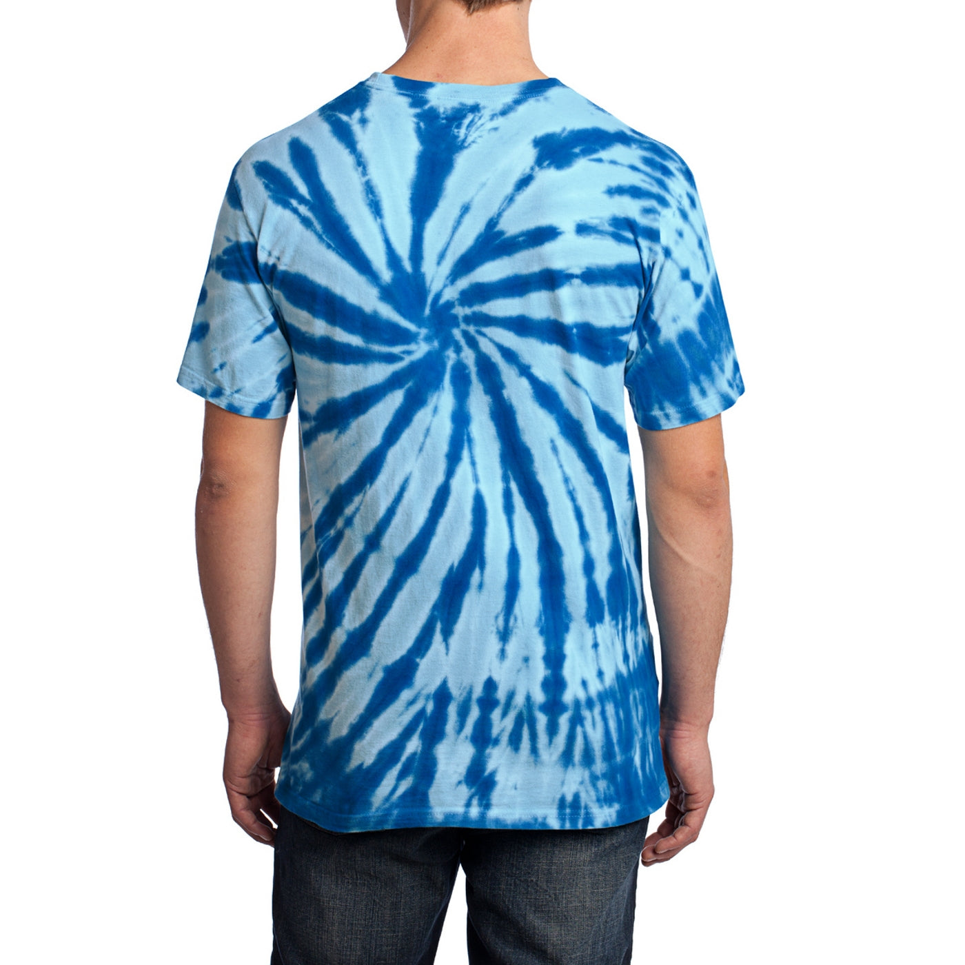 Men's Tie-Dye Tee - Royal - Back