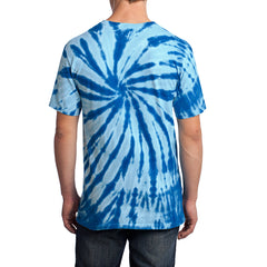 Men's Tie-Dye Tee - Royal - Back
