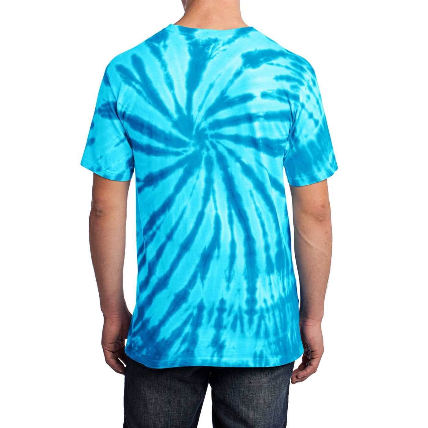 Men's Tie-Dye Tee - Turquoise - Back