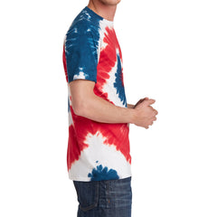 Men's Tie-Dye Tee - USA Rainbow - Side