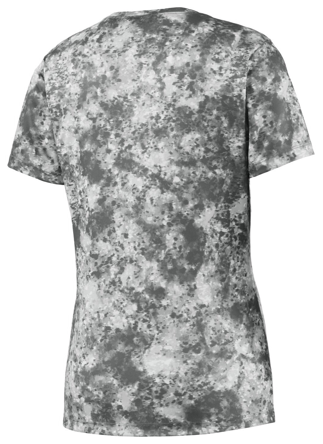 Mafoose Ladies Mineral Freeze Scoop Neck Tee Shirt Dark Smoke Grey-back