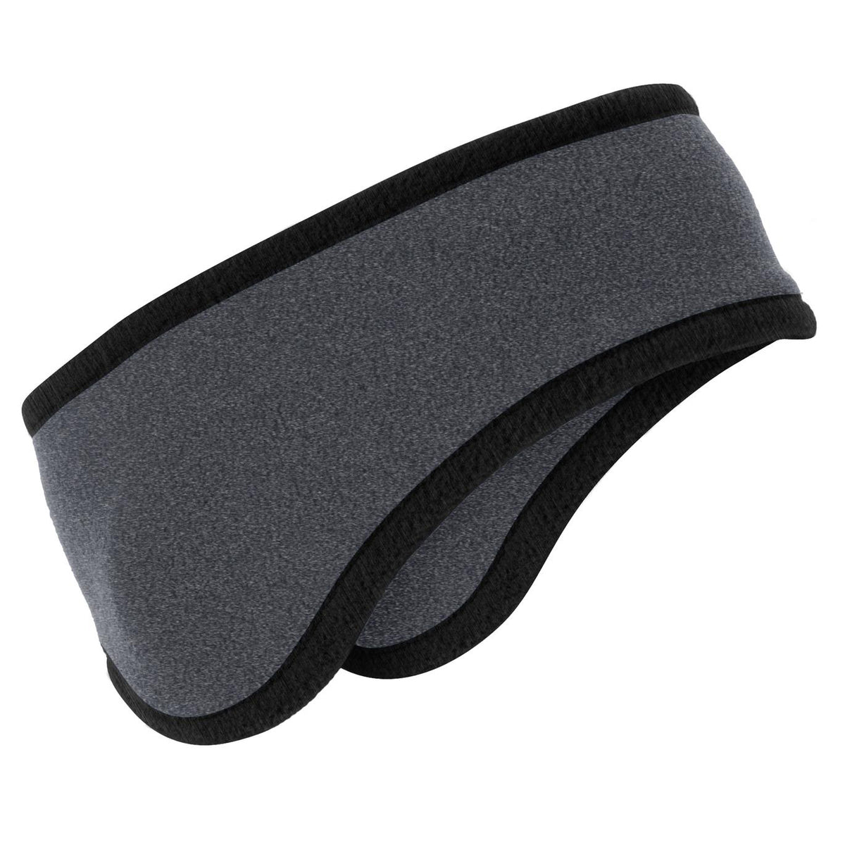 Two-Color Fleece Headband Midnight Heather