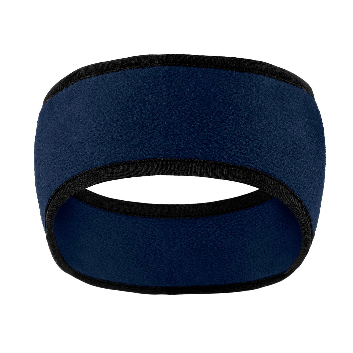 Two-Color Fleece Headband Navy