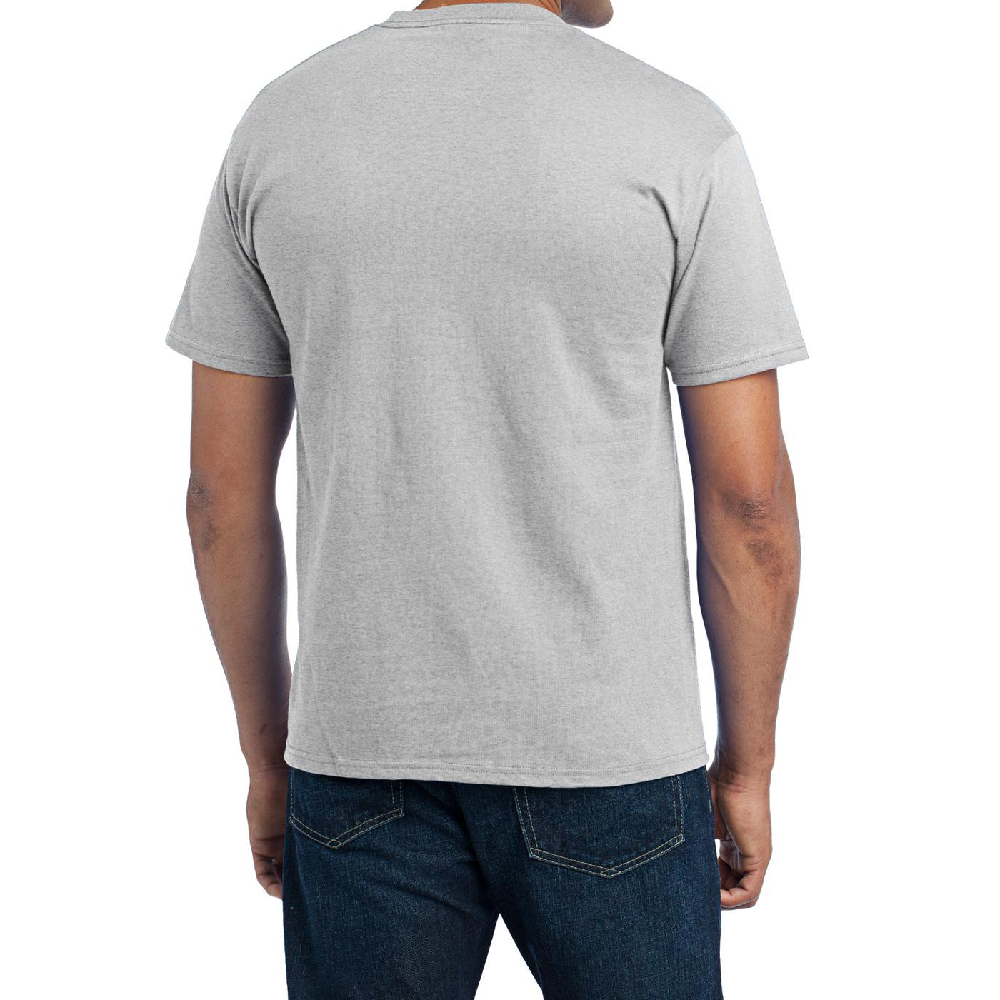 Men's Core Blend Pocket Tee - Ash – Back