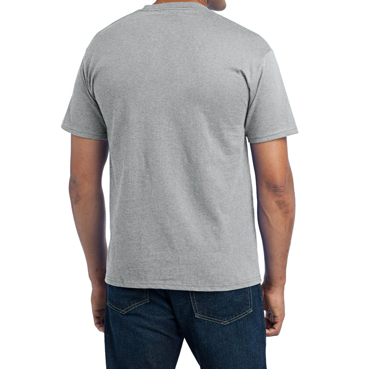 Men's Core Blend Pocket Tee - Athletic Heather – Back