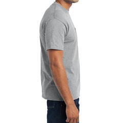 Men's Core Blend Pocket Tee - Athletic Heather – Side
