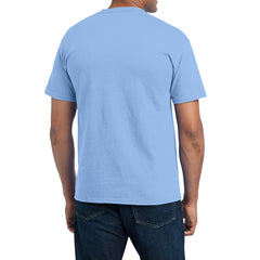 Men's Core Blend Pocket Tee - Light Blue – Back