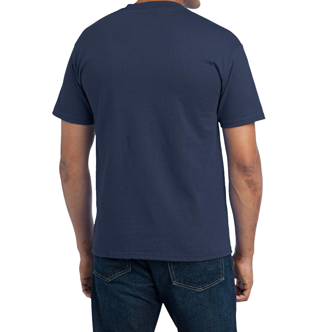Men's Core Blend Pocket Tee - Navy – Back