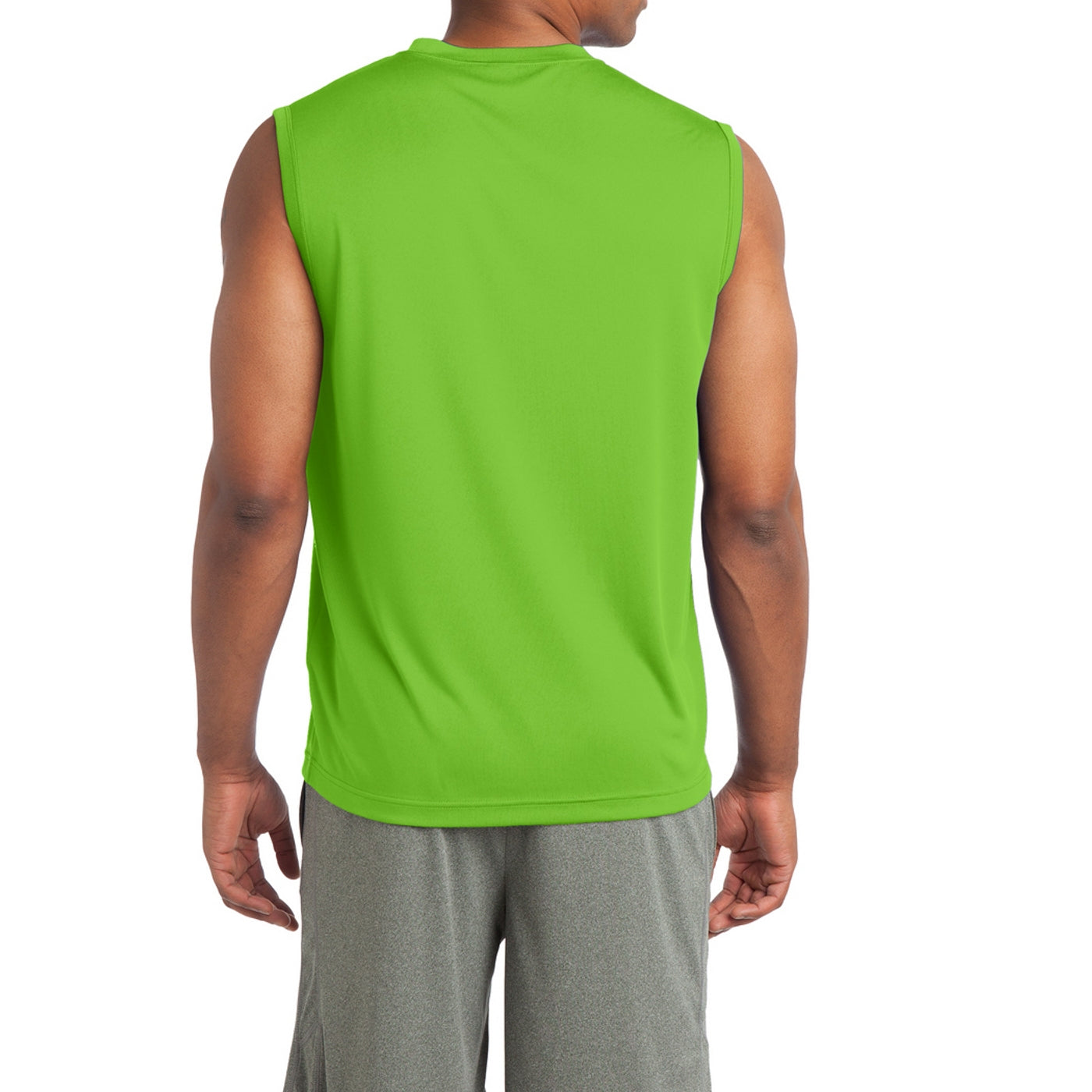 Sleeveless PosiCharge Competitor Tee - Lime Shock