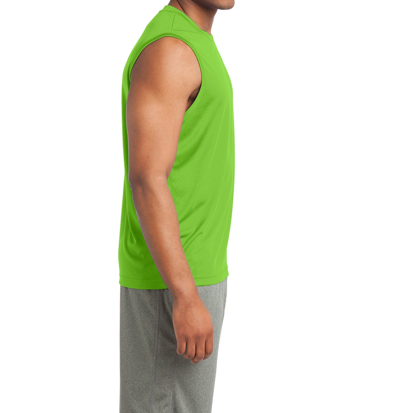 Sleeveless PosiCharge Competitor Tee - Lime Shock