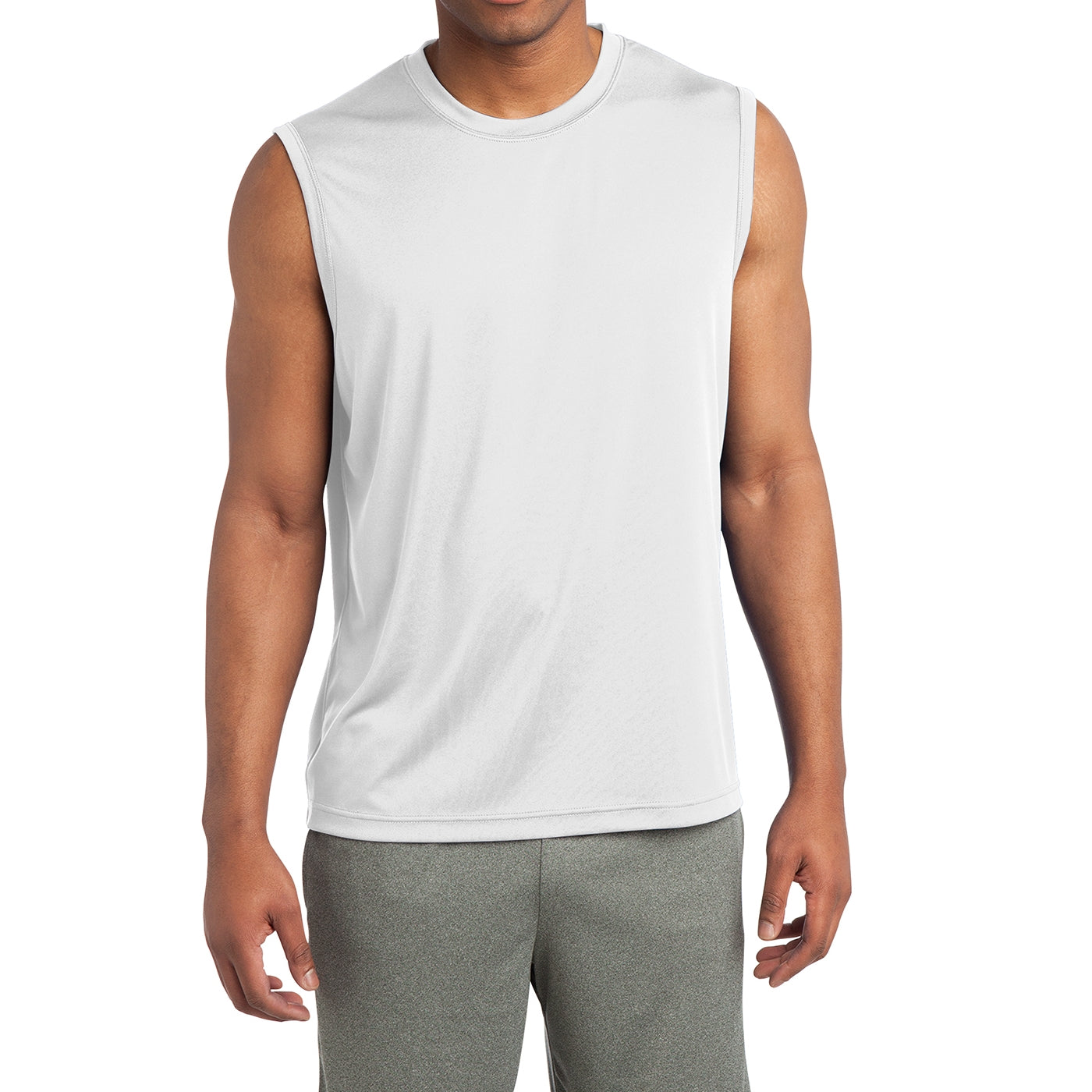 Sleeveless PosiCharge Competitor Tee - White