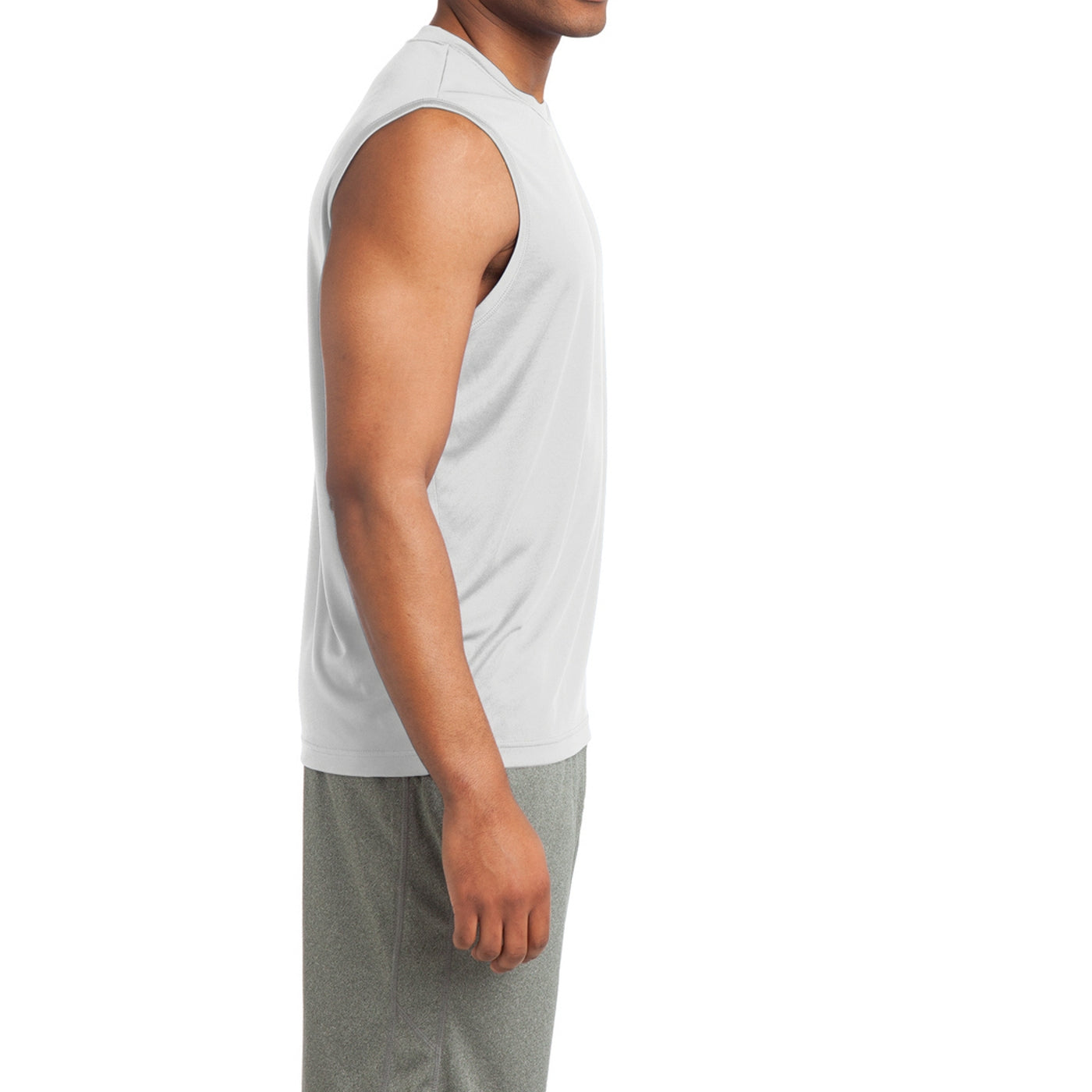 Sleeveless PosiCharge Competitor Tee - White