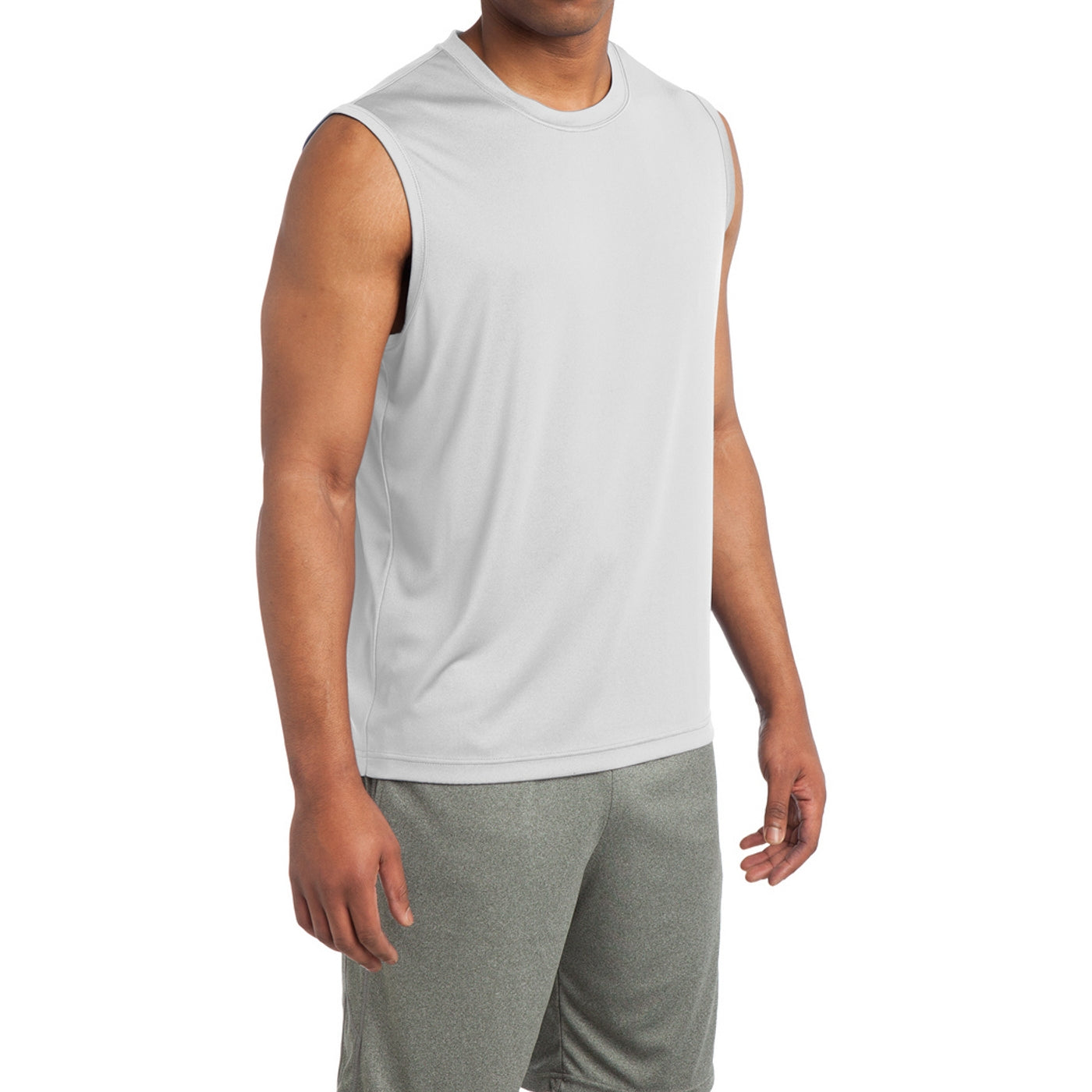 Sleeveless PosiCharge Competitor Tee - White