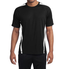 Men's Colorblock PosiCharge Competitor Tee - Black/ White