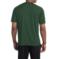 Men's Colorblock PosiCharge Competitor Tee - Forest Green/ White