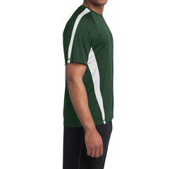 Men's Colorblock PosiCharge Competitor Tee - Forest Green/ White