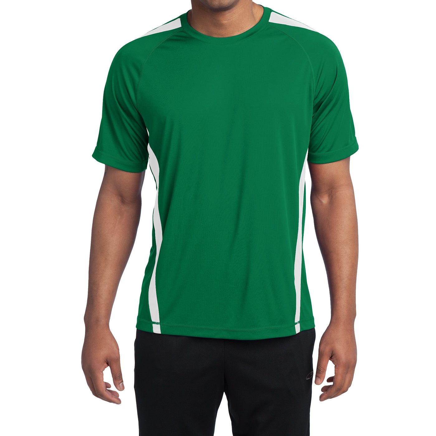 Men's Colorblock PosiCharge Competitor Tee - Kelly Green/ White