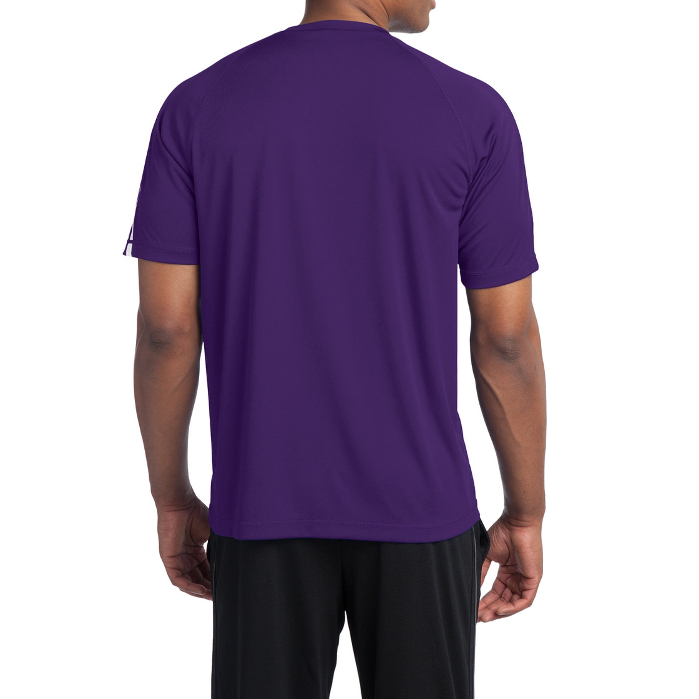Men's Colorblock PosiCharge Competitor Tee - Purple/ White