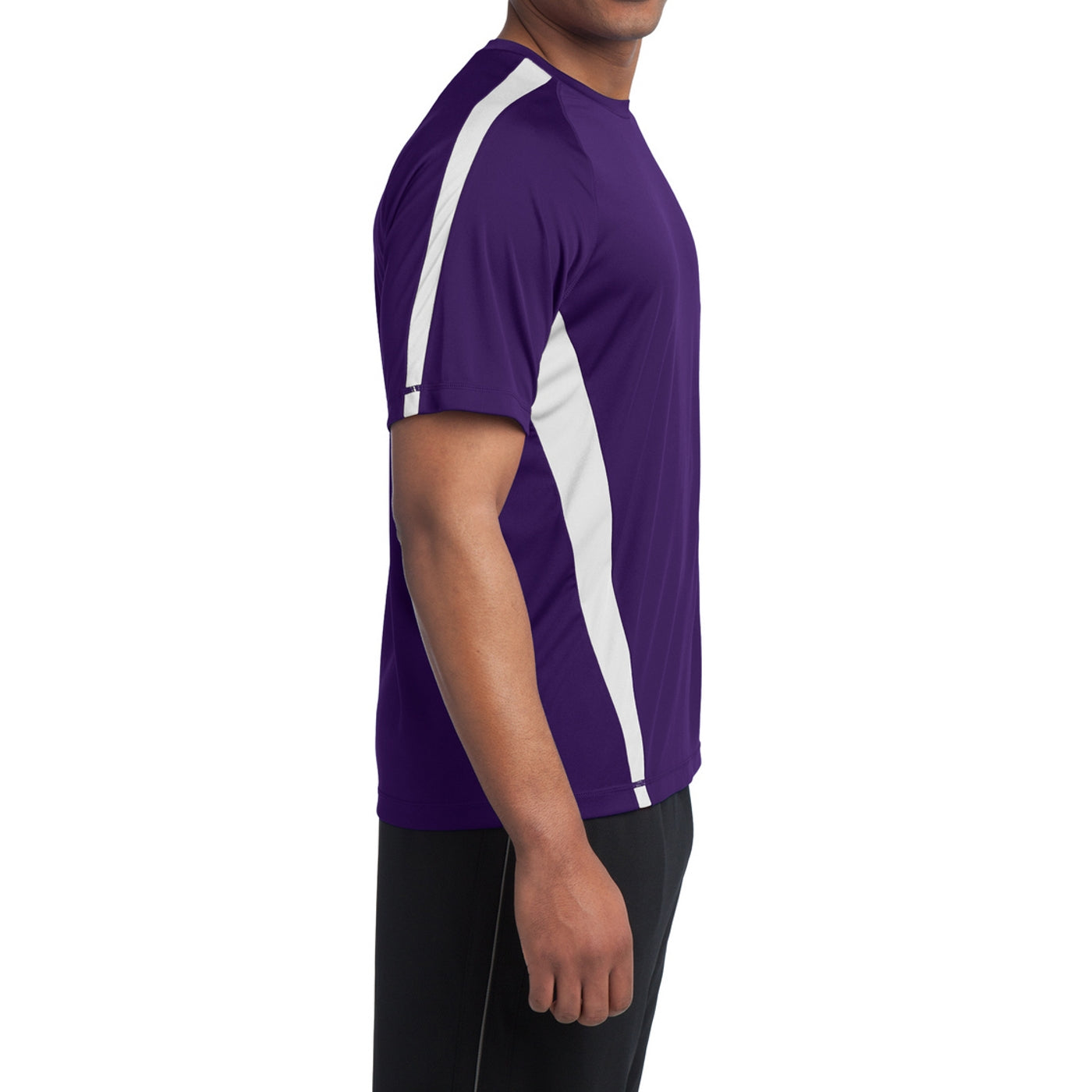 Men's Colorblock PosiCharge Competitor Tee - Purple/ White