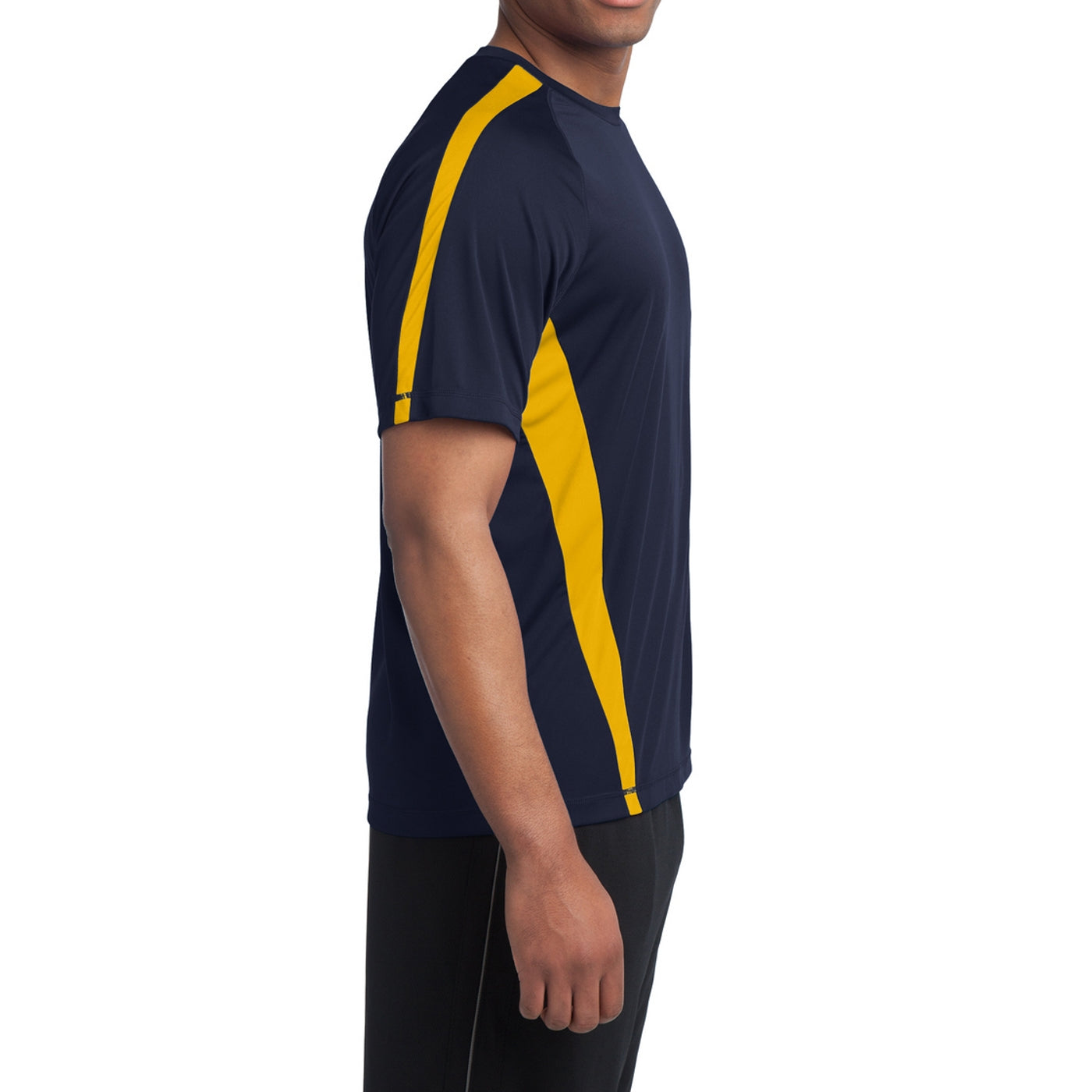 Men's Colorblock PosiCharge Competitor Tee - True Navy/ Gold