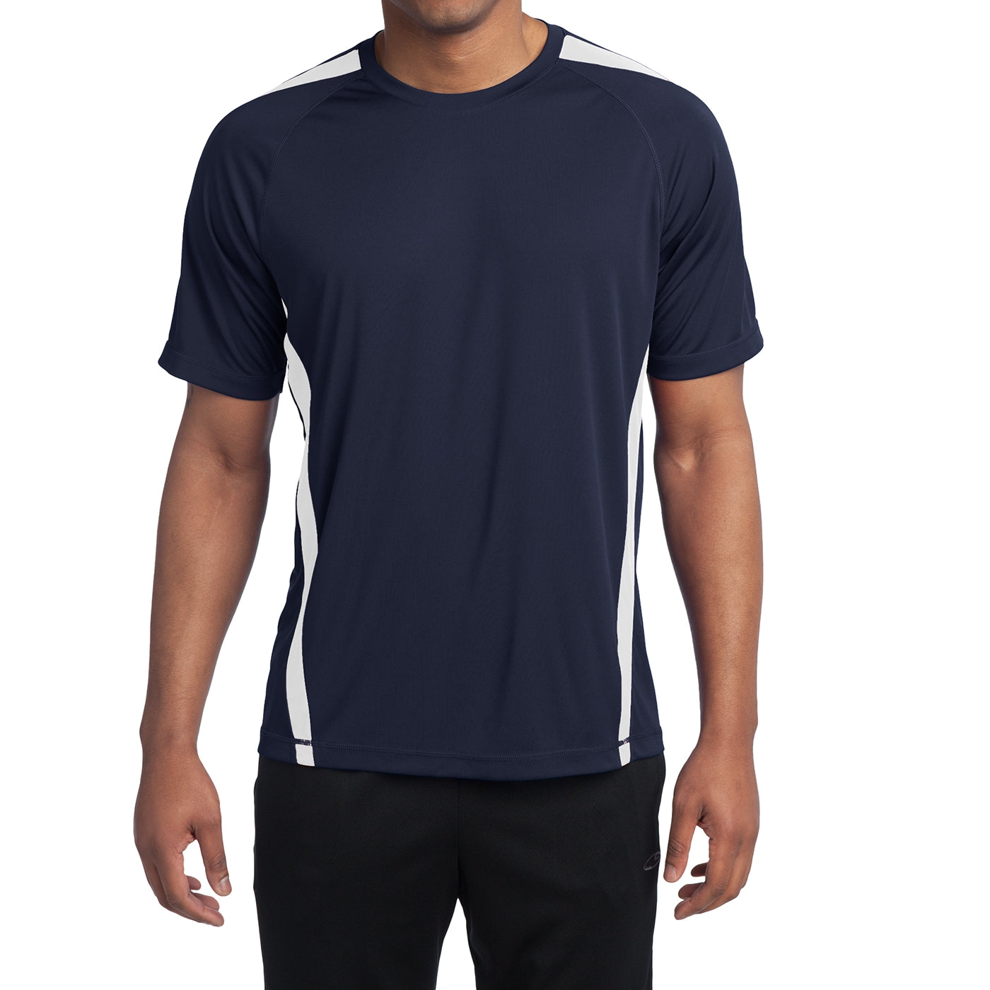 Men's Colorblock PosiCharge Competitor Tee - True Navy/ White
