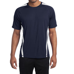 Men's Colorblock PosiCharge Competitor Tee - True Navy/ White