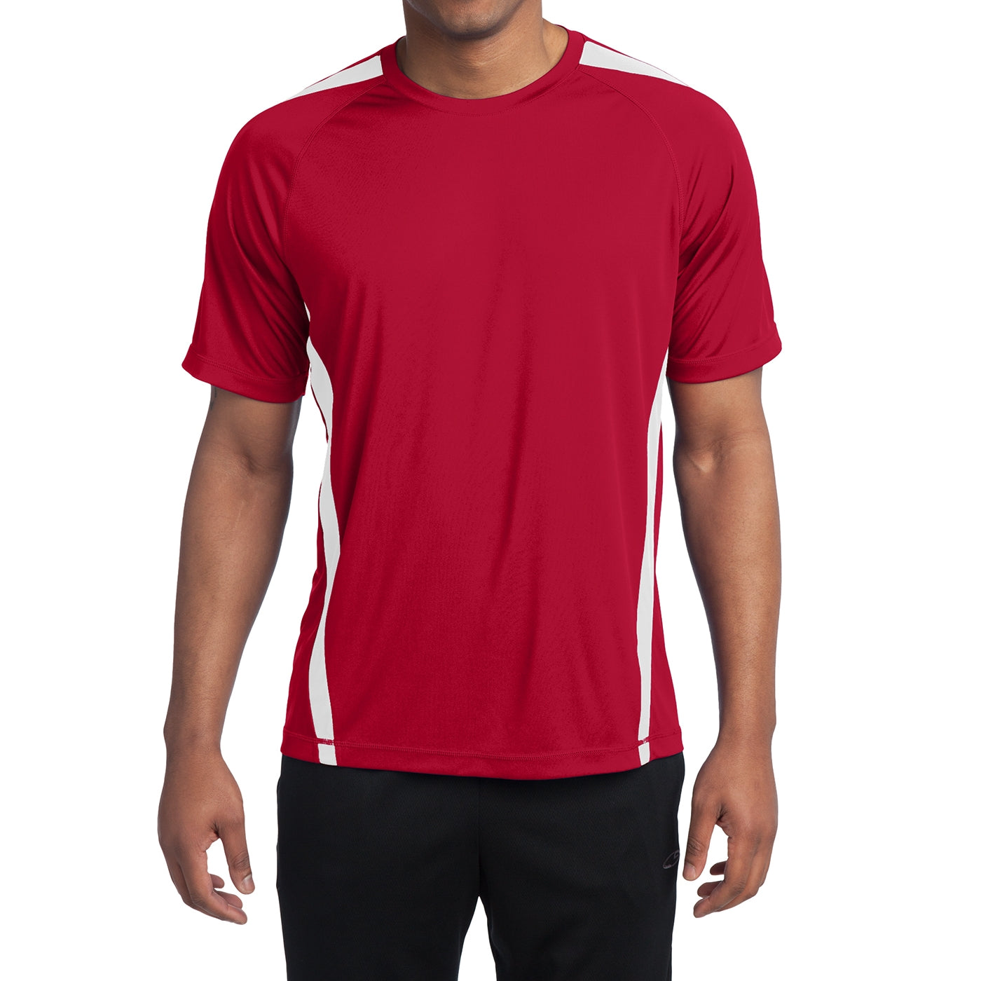 Men's Colorblock PosiCharge Competitor Tee - True Red/ White