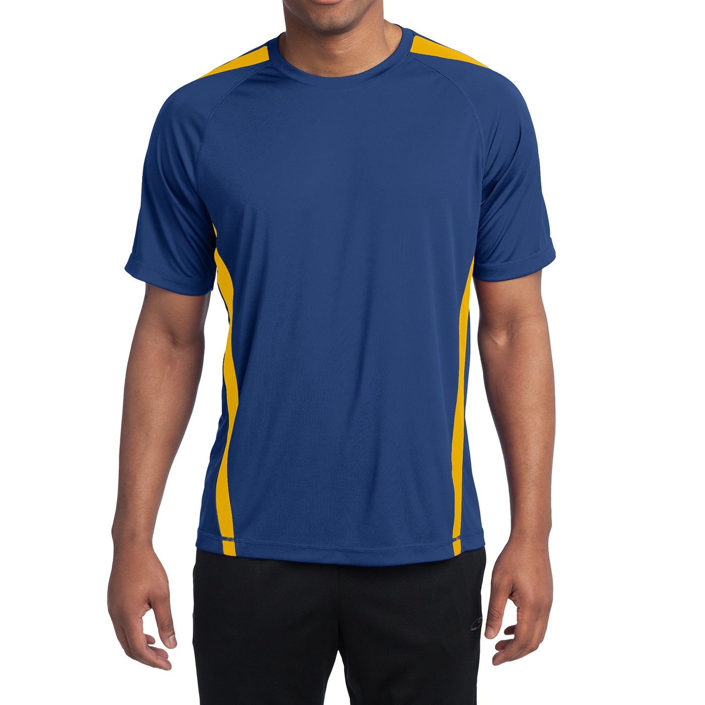 Men's Colorblock PosiCharge Competitor Tee - True Royal/ Gold
