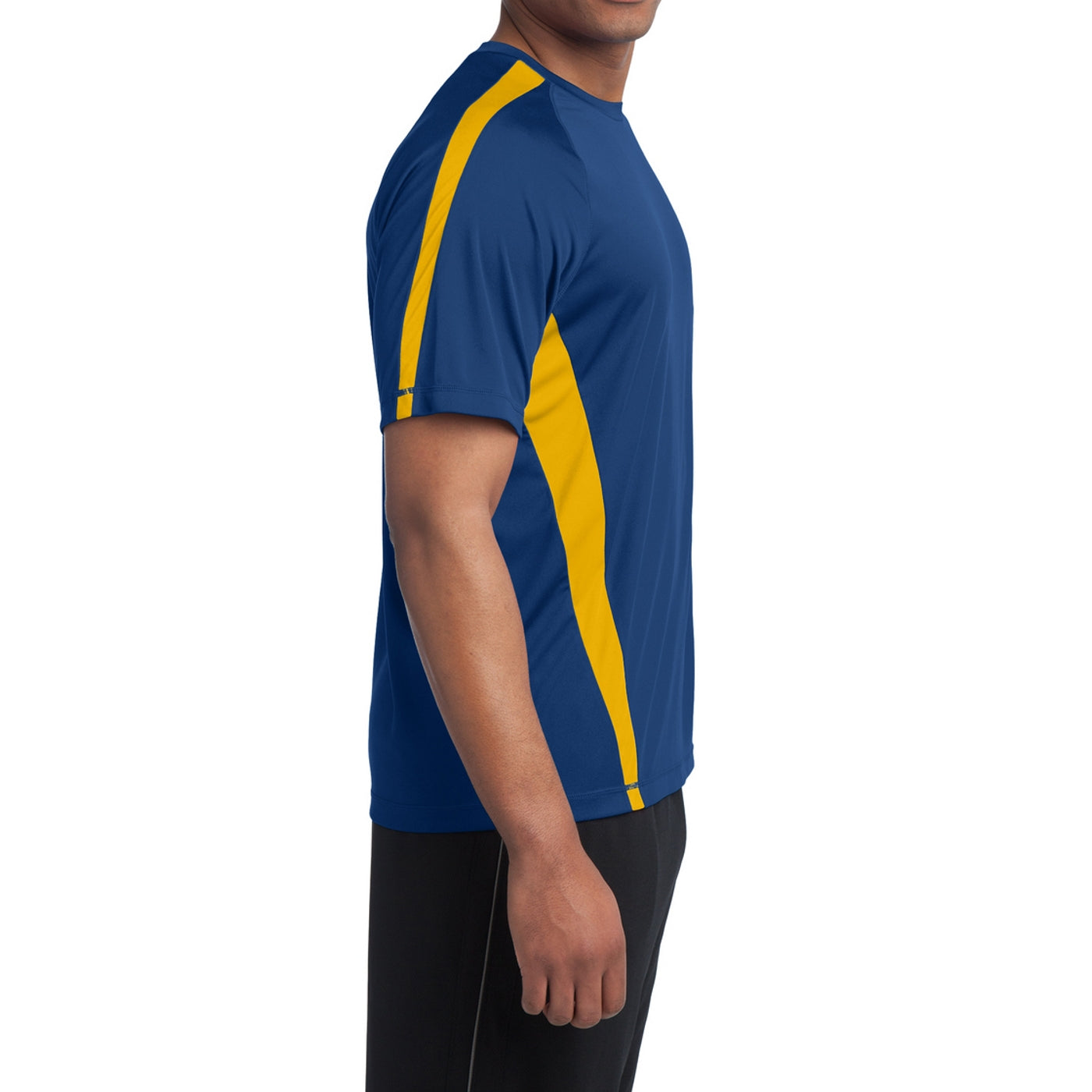 Men's Colorblock PosiCharge Competitor Tee - True Royal/ Gold
