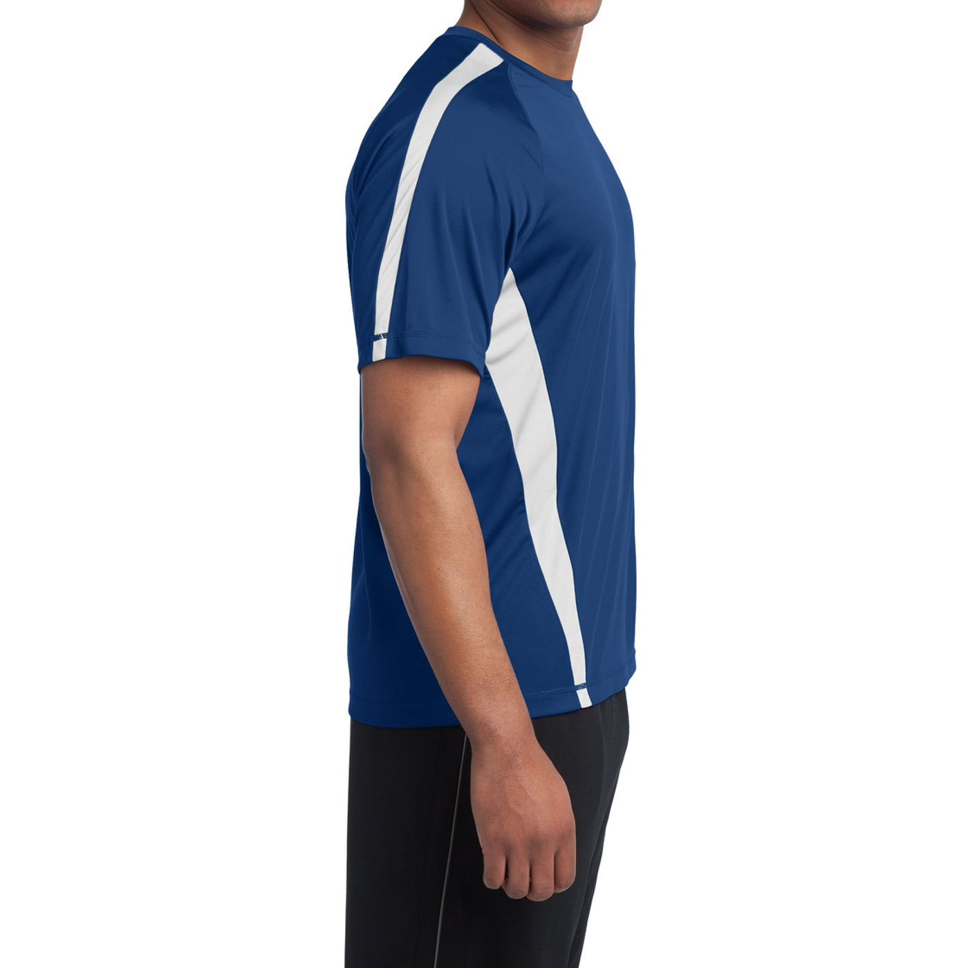 Colorblock PosiCharge Competitor Tee - True Royal/ White